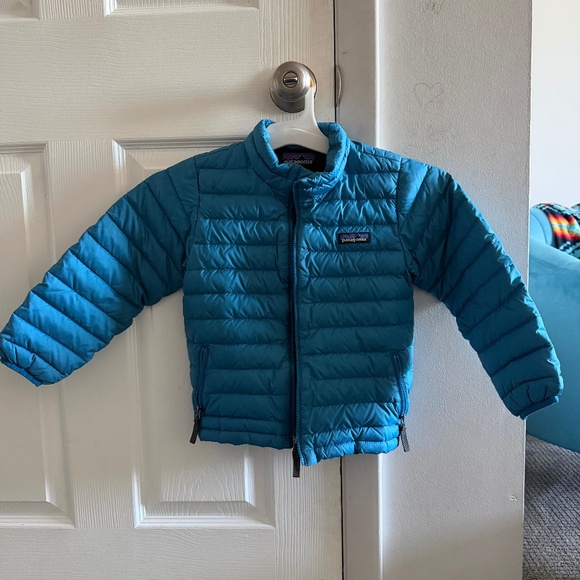 Patagonia Toddler 5T Blue Down Sweater Jacket *Flaws* - Picture 1 of 16